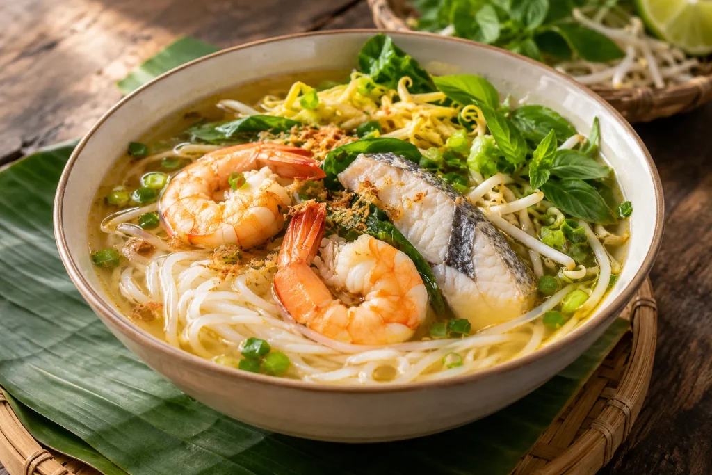 Ảnh minh họa AI: bun nuoc leo