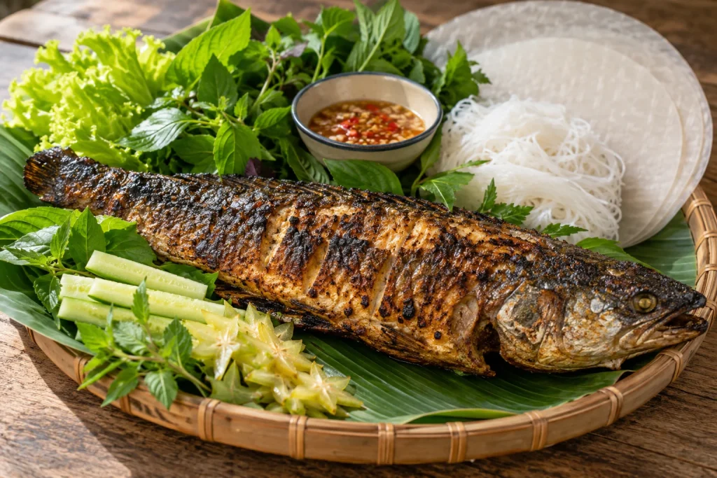 Ảnh minh họa AI: ca loc nuong