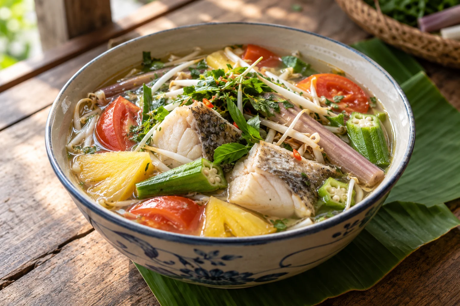 Canh chua cá phiên bản minh họa