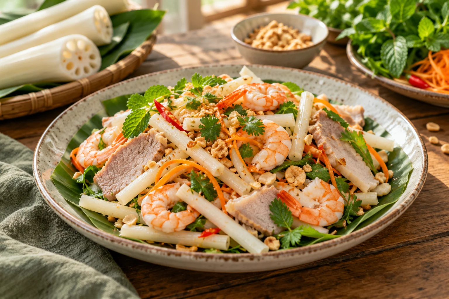Gỏi giòn và nước trộn: vì sao nên trộn sát giờ ăn?