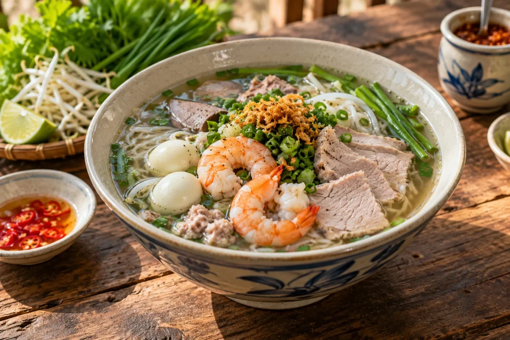 Ảnh minh họa AI: hu tieu